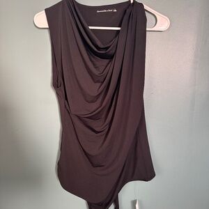 Abercrombie NWT Draped Neck Bodysuit, size L